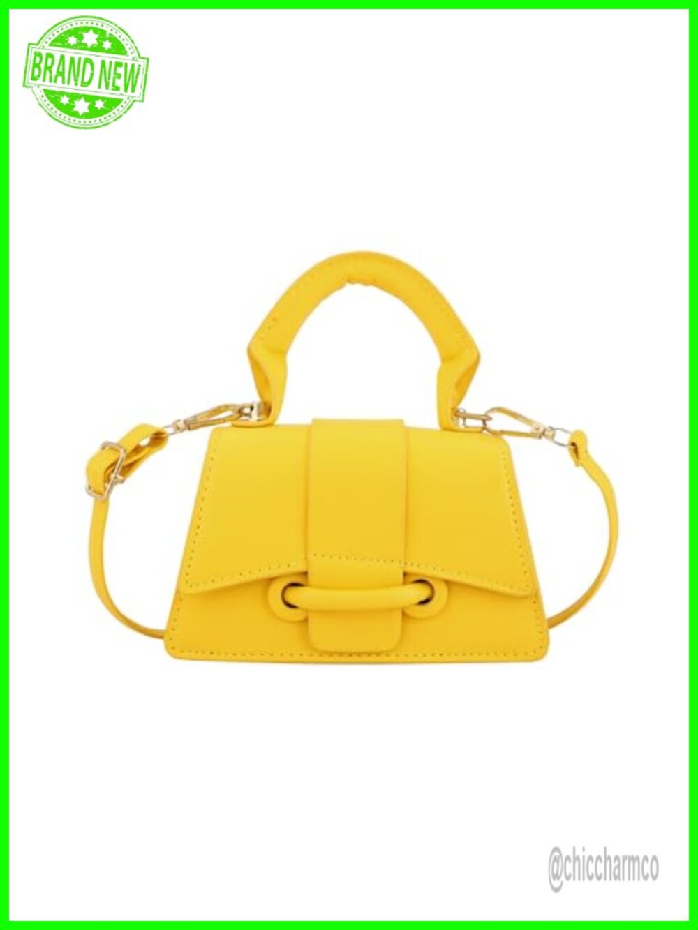 PU Leather Micro Crossbody Bag Mini Clutch Detachable Strap Women's Purse